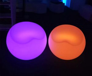 modern sofa with lights