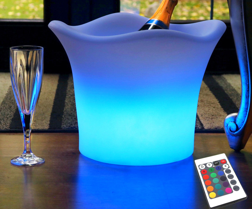 illuminated ice bucket