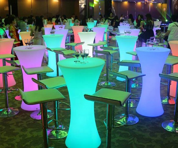 glow cocktail tables