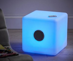 led cube speaker